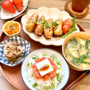 のりのり🐾🎀🤍の作ってみた!投稿(ご飯が進む♡肉巻き玉ねぎの照り焼き)