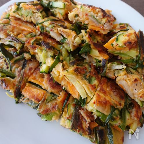 野菜たっぷりチヂミ