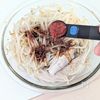 【包丁いらず×レンジだけ】麻婆ごまもやしささみ｜作り置きの工程3