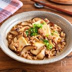 コクうまとろ〜り♪【鶏ひき肉のあんかけ豆腐】