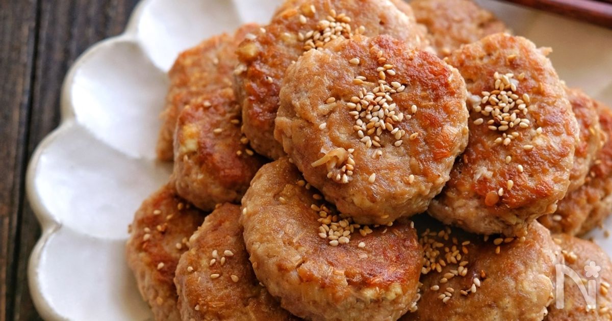 卵・パン粉不要！韓国風もちもちえのき豆腐ハンバーグ