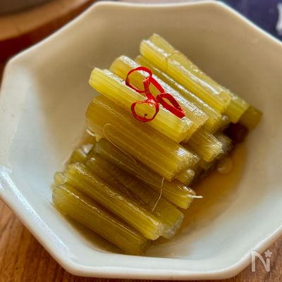 レンチンで簡単!ふきの煮物 寒天使用で食物繊維増量!