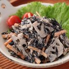 レンジで！れんこんひじき【ツナマヨマスタード】