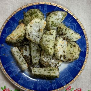 チョビの助の作ってみた!投稿(揚げずにカリカリ♪【長芋ののりしお焼き】旨すぎ注意！)