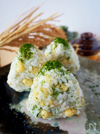 みんな大好き＊やみつきになる＊もち麦入り悪魔のようなおにぎり