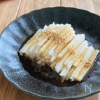 ツルっと消える♪長芋のヘルシーユッケ風