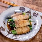 豚バラ肉のネギ巻き焼き