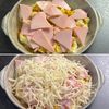【ポテサラとハムのスパイシーチーズ焼き】ごちそうアレンジ♡の工程2