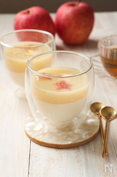 腸内環境サポート！ヨーグルトとりんごのゼリー