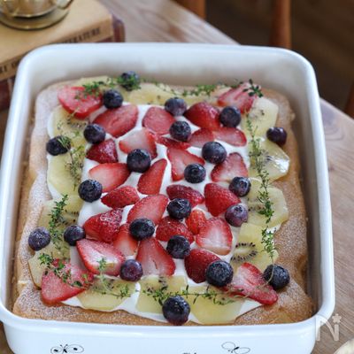 豆乳でヘルシーふわふわ【ノンオイルスコップケーキ】