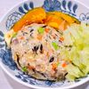 まゆの作ってみた!投稿(レンジで!ひじき入りふわふわ蒸しハンバーグ)