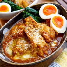 【手羽元のトマトバターカレー煮 】簡単♪こく旨濃厚♪本格派☆