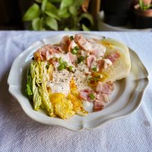 白菜丸ごと！ソースが美味しい【焼きシーザーサラダ】