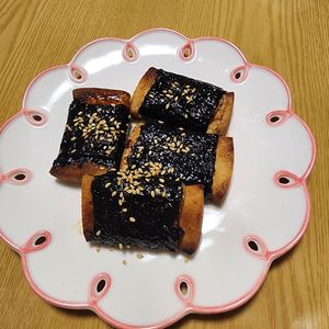 ナムディの作ってみた!投稿(高タンパクで低糖質！【高野豆腐の肉巻き】植物油・砂糖不使用)