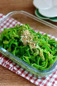 レンジで簡単！白だしカレーの無限ピーマン【作り置き・お弁当】