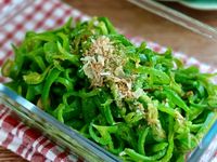 レンジで簡単!白だしカレーの無限ピーマン【作り置き・お弁当】