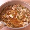 【鶏肉と長ねぎの和風スープパスタ】ワンパン♪白だしで作る!の工程3