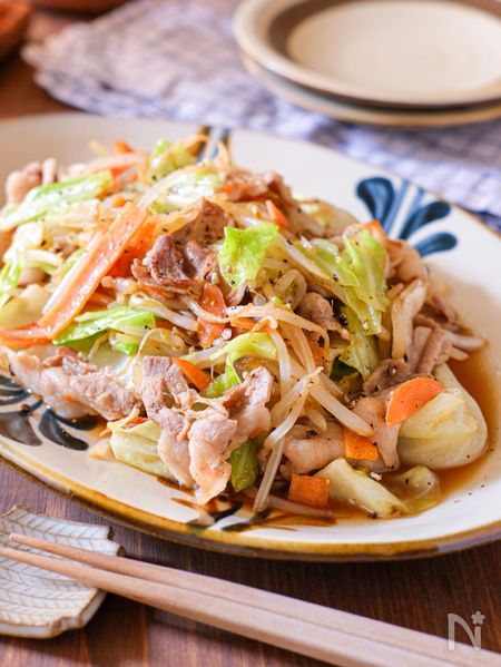 【決定版！和風野菜炒め】疲れている時はこれ！5分で絶品♡