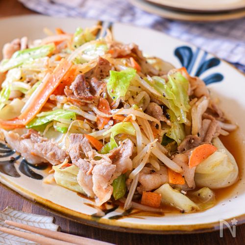 【決定版!和風野菜炒め】疲れている時はこれ!5分で絶品♡
