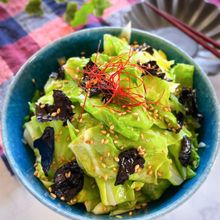 【レンジで簡単5分】ごま油香る
春キャベツの旨塩ごま和え