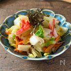 白菜とカニカマのピリ辛中華和え