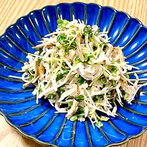 michuの作ってみた!投稿(［大根とちりめんじゃこのマヨ粒マスタード和え］あっさりうま♡)