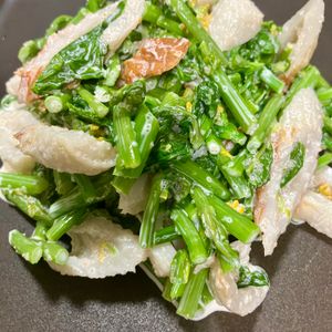 あっこの作ってみた!投稿(【菜の花とちくわのマヨ和え】季節を感じる副菜♡)