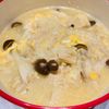 すみれの作ってみた!投稿(【鶏ときのこのたまご雑炊】ご飯1杯で2人分♡疲れた胃腸に♬)