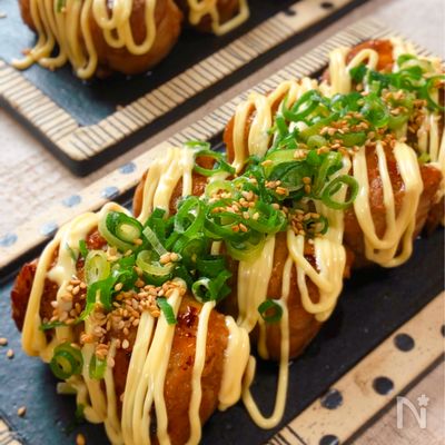 『ねぎマヨ☆厚揚げ肉巻き』厚揚げでボリューミー♡食べ盛りに♪