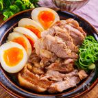 調味料3つで作りやすい！半熟卵と豚バラのとろとろチャーシュー