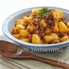 ＊長芋とひき肉の旨ケチャ炒め＊