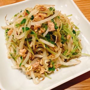 ミルクの作ってみた!投稿(超ヘルシー♪&激うま♡【豆苗のもやしツナ和え】)