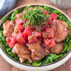 【さっぱりやみつき♪】鶏もも肉のトマト香味だれ