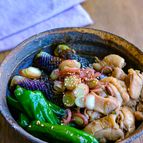 じゅわっと美味しい！鶏肉となすとピーマンの煮びたし