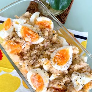 たけのこの作ってみた!投稿(卵たっぷり《トロトロ♡ツナじゃかサラダ》)