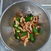 KUMIKOの作ってみた!投稿(簡単おいしい！オクラとちくわのおかか和え)