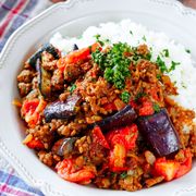 野菜たっぷり♡なすとトマトのジューシーカレー