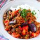 野菜たっぷり♡なすとトマトのジューシーカレー