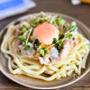 【簡単10分】温玉のせ豚しゃぶおろしポン酢うどん