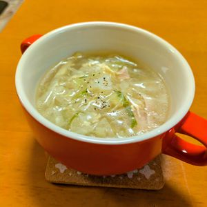 ゆきまる🐬🫧の作ってみた!投稿(【キャベツと卵のとろみスープ】キャベツの甘み♡ほっこり優しい)
