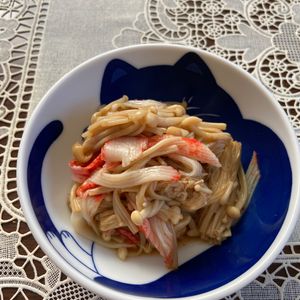 万福の作ってみた!投稿(レンジで３分‼︎『和風無限えのき』ご飯に合う一品♡)