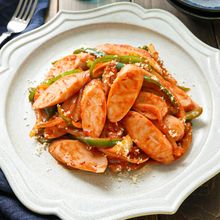 【フィッシュソーセージのナポリタン風いため】