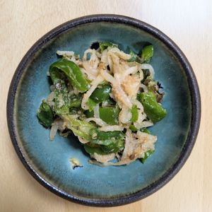 ゆいの作ってみた!投稿(【もやしとピーマンの旨ナムル】レンジで♡シャキッとやみつき!)