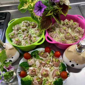 そら・ゆずの作ってみた!投稿(【節約かさ増し！】カニかまシュウマイ【包丁まな板いらず】)