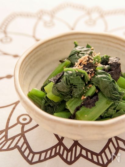 ツルムラサキの海苔和え