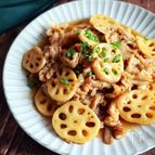 【豚肉とれんこんの甘酢炒め】おすすめ旬レシピ