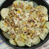 M*Pの作ってみた!投稿(ツナポテコーンの重ね焼き☆時短ホットサラダ)