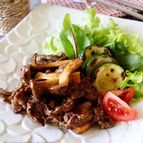簡単＊牛肉とエリンギのバルサミコソース焼き