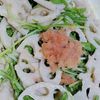 ヴェルの作ってみた!投稿(デリ風おかず【れんこんと水菜の明太マヨサラダ】)