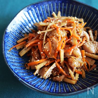 \鶏ごぼうのきんぴら/ご飯に合うお惣菜♪